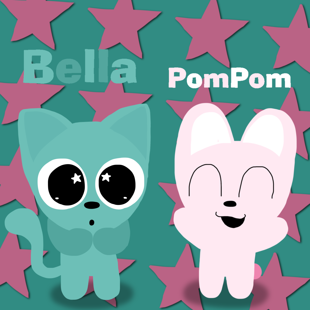 Bella and PomPom