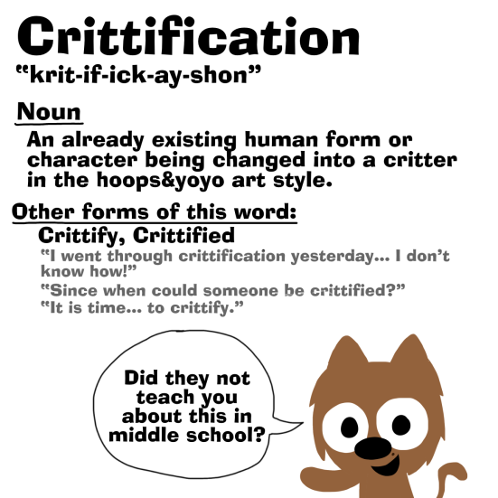 Crittification definition